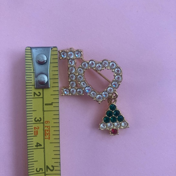 I LOVE Christmas brooch - Picture 4 of 5